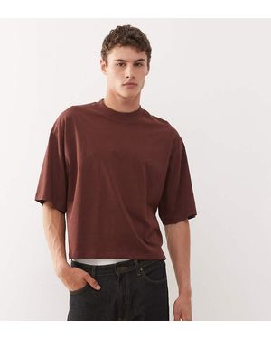 Collusion Camiseta Chocolate De Corte Cuadrado De - Rojo