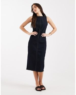 Levi's Column Denim Midi Dress - Black