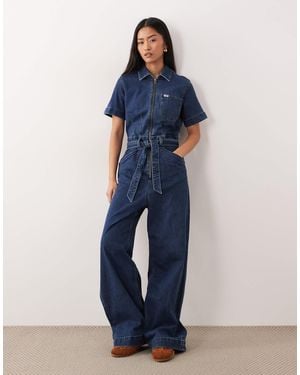 Lee Jeans – kurzärmliger jumpsuit - Blau