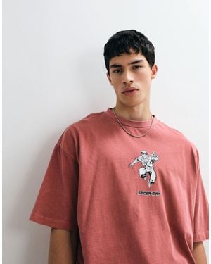 ASOS – oversize-t-shirt - Rot