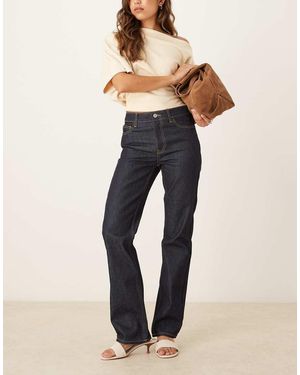ASOS Low Waisted Slim Straight Jeans - Blue