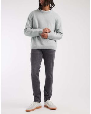 Lee Jeans Vaqueros Gris Lavado Oscuro De Corte Tapered Slim Luke De
