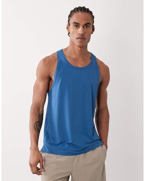 4505 Icon Quick Dry Mesh Training Vest With Racer Back - Blue