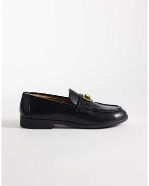 ARMANI EXCHANGE maggie Logo Mocassin Loafers - Black