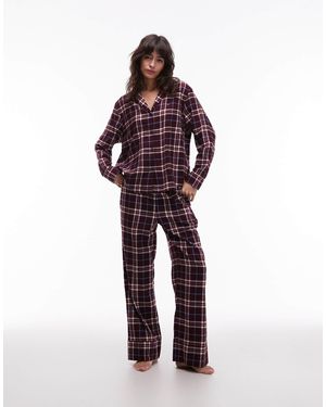Tommy Hilfiger Pyjama Shirt And Bottoms Gift Set - Red