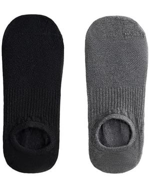 Oysho 2 Pairs Of Cotton Blend Yoga And Pilates Socks - Black