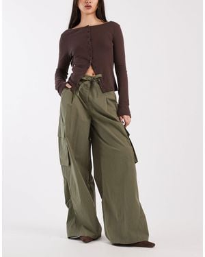 ASOS Horseshoe Laundered Cargo Pants - Green