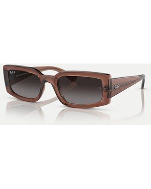 Ray-Ban Kiliane Rectangle Polarised Sunglasses With Lens - Multicolour