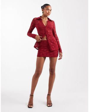 Wanderdoll – lacie – spitzen-minirock - Rot