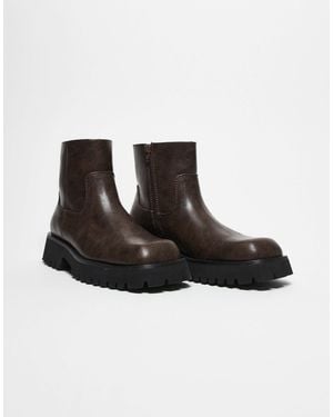 ASOS Chunky Chelsea Boots - Black