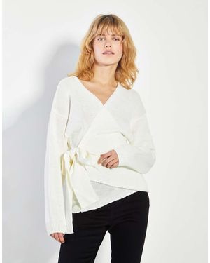 Glamorous Tie Cardigans - White
