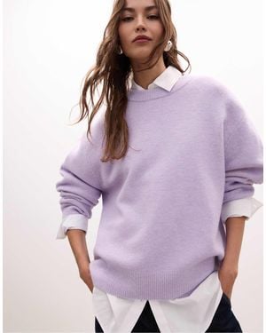 Stradivarius – weicher strickpullover - Lila