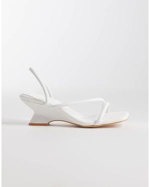 Glamorous Wedge Sandals - White