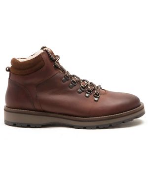Thomas Crick Dekker - bottines casual en cuir style chaussures - Marron