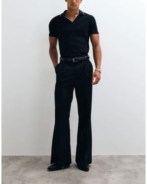 ASOS Tailored Pleated Flared Pants - Blue