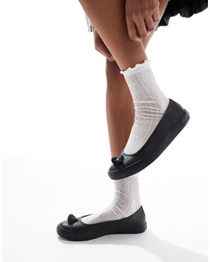 Converse Chuck taylor all star - ballerines plates - Blanc