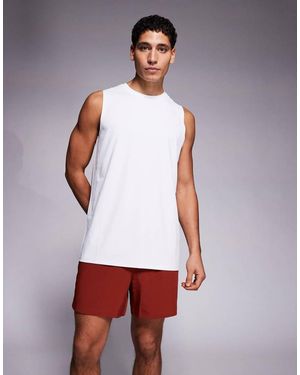 4505 Icon 5 Inch Quick Dry Training Shorts With Zip Pockets - Red