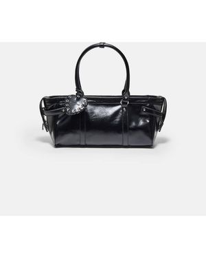 Stradivarius Heart Detail Shoulder Bag - Black
