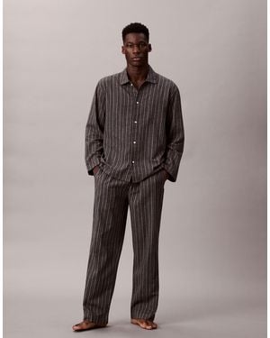 Calvin Klein Cotton Pyjama Bottoms - Brown