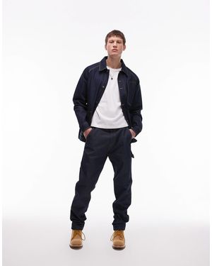 CAT WWR Co-ord Raw Denim Carpenter Jeans - Blue