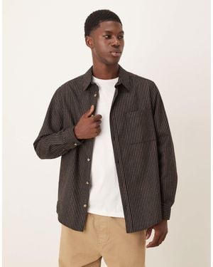 ASOS Relaxed Shirt With Pocket - Brown