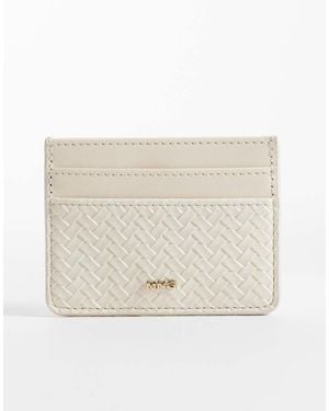Mango Woven Textured Card Holder - Natural