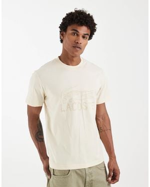 Lacoste Sand Graphic Logo T-shirt - White