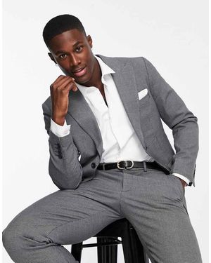 SELECTED Slim Fit Suit Jacket - Grey