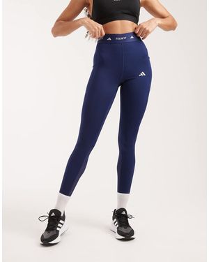 adidas Originals Techfit Stash Pocket Full-Length Leggings - Blue