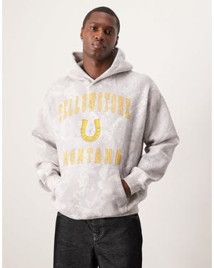 Abercrombie & Fitch Montana Graphic Hoodie - Natural