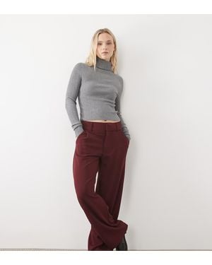 JDY Petite Broek Met Wijde Pijpen - Rood