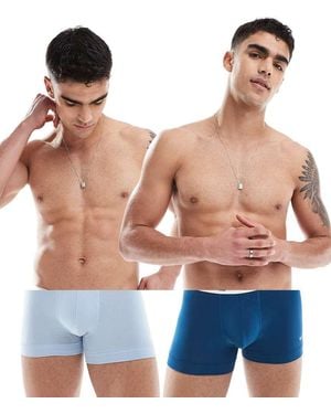 Nike Everyday Cotton Stretch 2 Pack Trunk - Blue