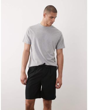 Only & Sons Pull On Pleated Shorts - Grey