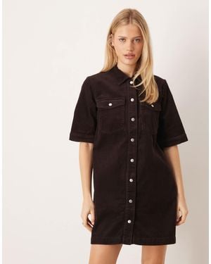 Jdy Cord Shirt Dress - Black