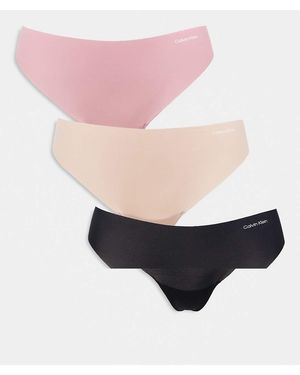 Calvin Klein Set Van 3 Strings Van Microvezel - Roze