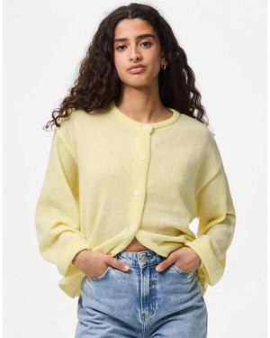 Pieces – strickjacke - Natur