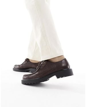 ASOS Lace-up Apron Shoes - White