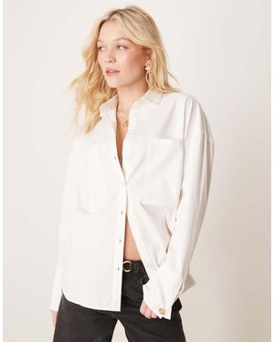 Pretty Lavish Cotton Poplin Shirt - White
