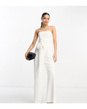 Forever New Strapless Jumpsuit - White