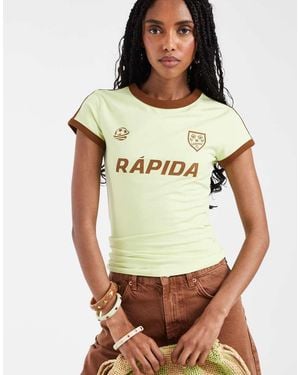 ASOS Baby Tee With Football Graphic - Green