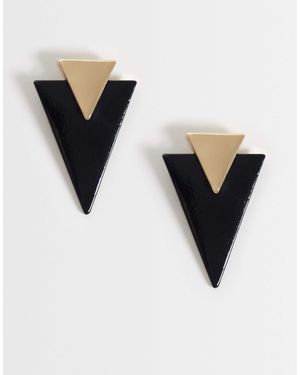 ASOS Ohrstecker mit dreieckigem design aus schwarzem harz