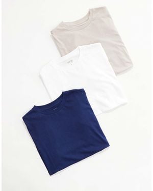 ASOS 3 Pack Oversized T-shirts - Blue