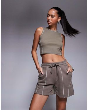 Good For Nothing Co-ord Seam Detail Shorts - Grey