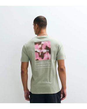 Columbia Barton Springs Iii Graphic T-shirt - Green