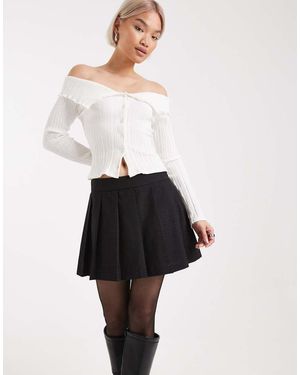 Vero Moda Pleated Mini Skirt - White