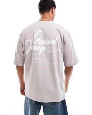 Criminal Damage Cd 01 T-Shirt - Grey