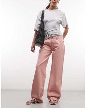 Daisy Street Jean boyfriend à taille basse - terracotta - Rose