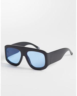 ASOS – oversize-pilotensonnenbrille - Blau
