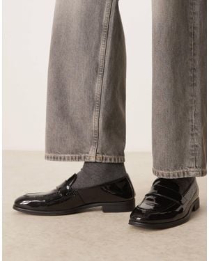 Walk London Oscar Slip-on Loafers - Black