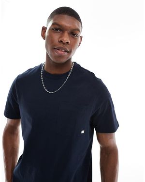 Farah Camiseta Con Bolsillo Stacy De - Azul